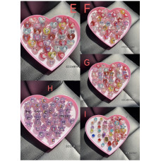 SANRIO ANILLO X 35 UNIDADES ESTUCHE CORAZON COD SAN7