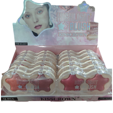 KISSCROWN RUBOR DOBLE ESTRELLA X UNIDAD COD 2007U