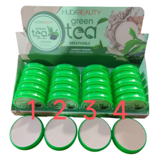 HUDABEAUTY POLVO GREEN TEA X UNIDAD COD 10049U