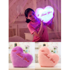 COJIN CORAZON CON LUZ 35CM COD PELUCHE64